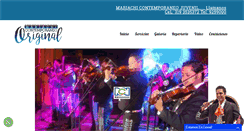 Desktop Screenshot of mariachicontemporaneooriginal.com